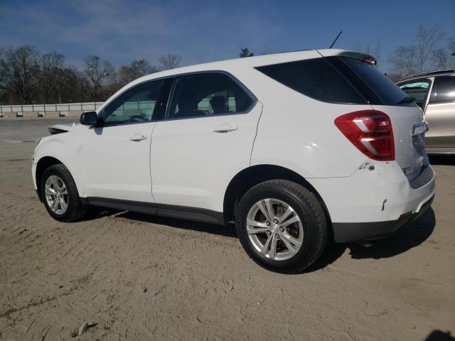 2GNALBEK8H1576251 - 2017 CHEVROLET EQUINOX LS WHITE photo 2