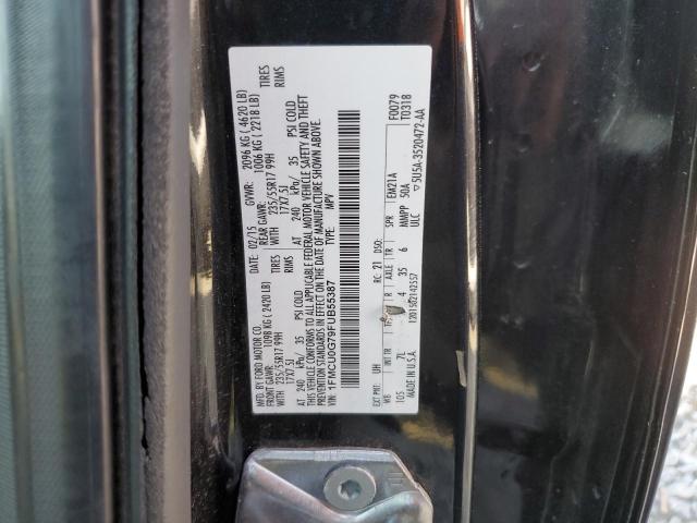 1FMCU0G79FUB55387 - 2015 FORD ESCAPE SE BLACK photo 13