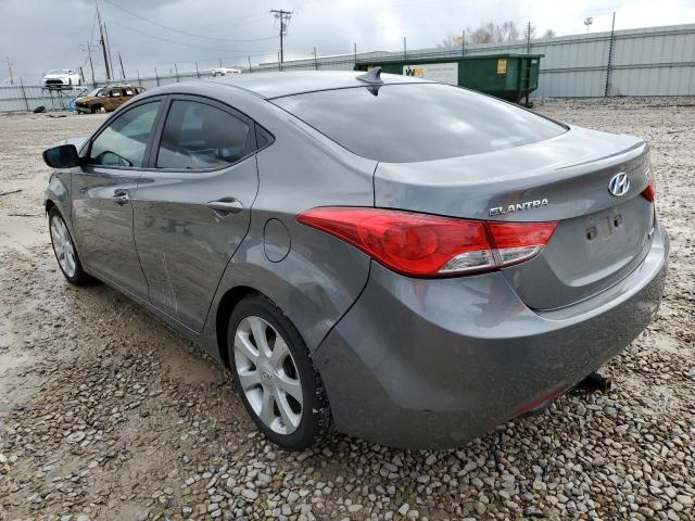 5NPDH4AE6DH450692 - 2013 HYUNDAI ELANTRA GLS GRAY photo 2