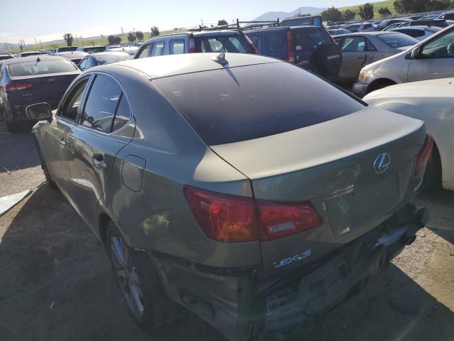 JTHBK262185057974 - 2008 LEXUS IS 250 GREEN photo 2