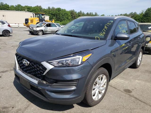 KM8J3CA46MU385184 - 2021 HYUNDAI TUCSON LIMITED BLUE photo 2