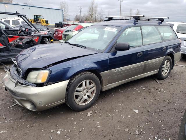 4S3BH675547632236 - 2004 SUBARU LEGACY OUTBACK AWP BLUE photo 1