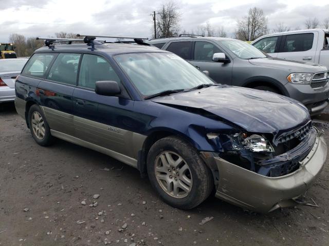 4S3BH675547632236 - 2004 SUBARU LEGACY OUTBACK AWP BLUE photo 4