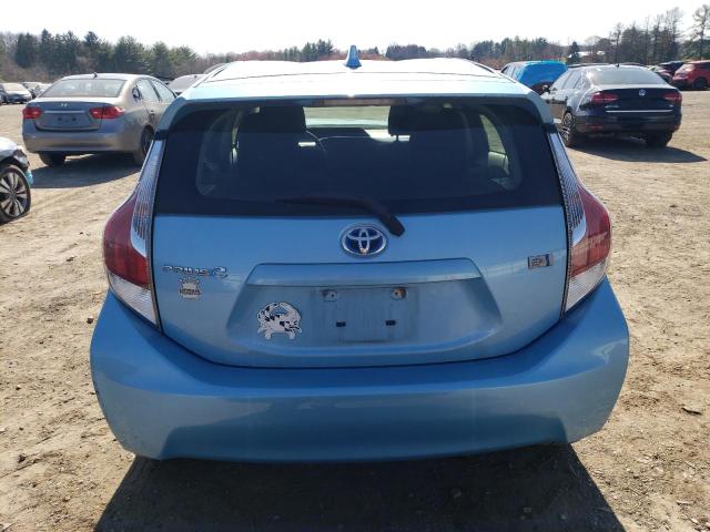 JTDKDTB36G1137275 - 2016 TOYOTA PRIUS C BLUE photo 6