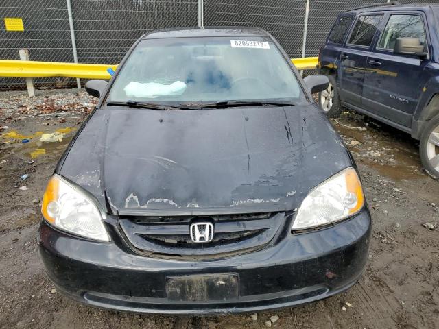 1HGEM225X3L052108 - 2003 HONDA CIVIC LX BLACK photo 5