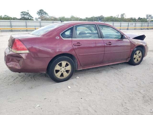 2G1WT57K391279251 - 2009 CHEVROLET IMPALA 1LT BURGUNDY photo 3