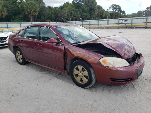 2G1WT57K391279251 - 2009 CHEVROLET IMPALA 1LT BURGUNDY photo 4