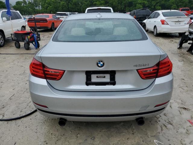 WBA3R1C58GK530180 - 2016 BMW 435 I SILVER photo 6