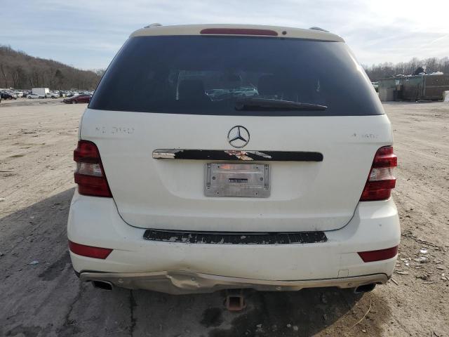4JGBB8GB2BA673681 - 2011 MERCEDES-BENZ ML 350 4MATIC WHITE photo 6