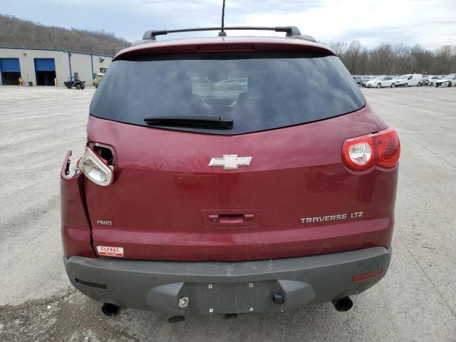 1GNKVLED3BJ106793 - 2011 CHEVROLET TRAVERSE LTZ MAROON photo 6