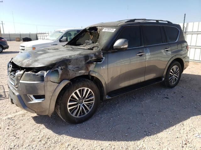 JN8AY2BA2M9373531 - 2021 NISSAN ARMADA SL GRAY photo 1