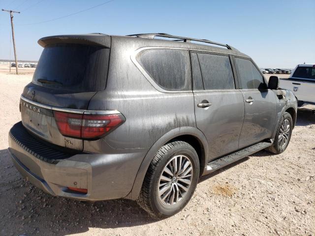 JN8AY2BA2M9373531 - 2021 NISSAN ARMADA SL GRAY photo 3