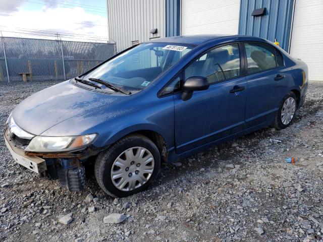 2HGFA1F24AH009272 - 2010 HONDA CIVIC DX BLUE photo 1