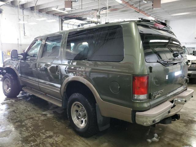 1FMSU43F01EB17811 - 2001 FORD EXCURSION LIMITED GREEN photo 2