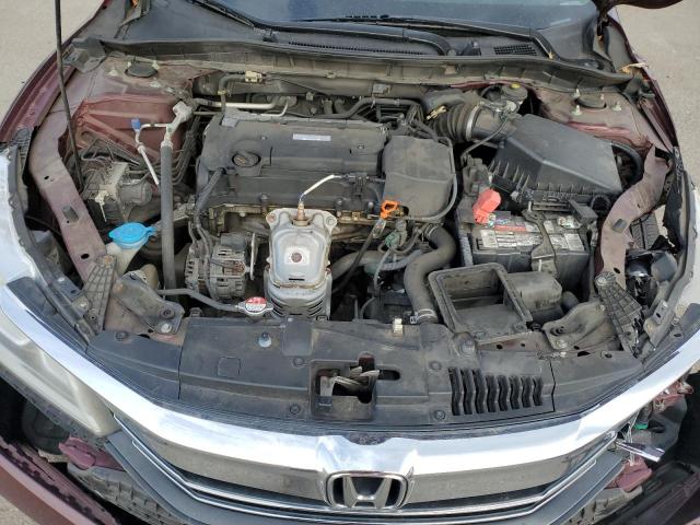 1HGCR2F34GA094468 - 2016 HONDA ACCORD LX MAROON photo 11