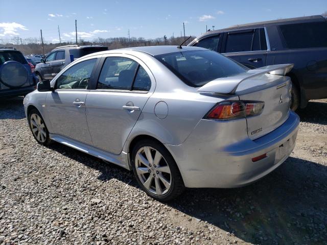 JA32U8FW3DU009408 - 2013 MITSUBISHI LANCER GT SILVER photo 2