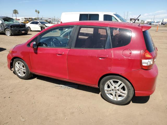 JHMGD38678S026624 - 2008 HONDA FIT SPORT RED photo 2