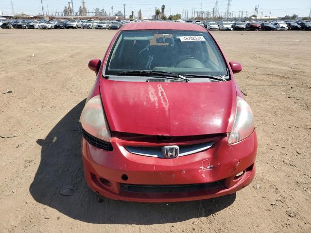 JHMGD38678S026624 - 2008 HONDA FIT SPORT RED photo 5