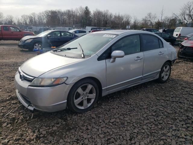 1HGFA16877L138543 - 2007 HONDA CIVIC EX SILVER photo 1