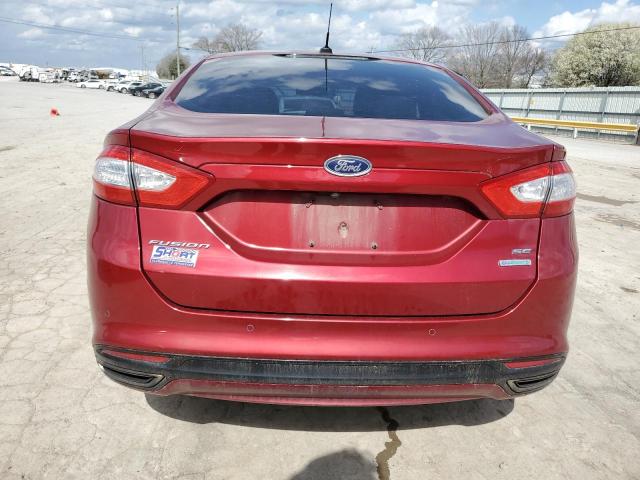 3FA6P0H91GR222006 - 2016 FORD FUSION SE RED photo 6