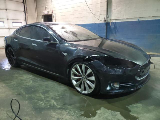 5YJSA1E22FF103257 - 2015 TESLA MODEL S BLACK photo 4