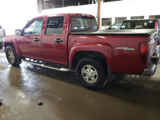 1GTDT136658204485 - 2005 GMC CANYON RED photo 2