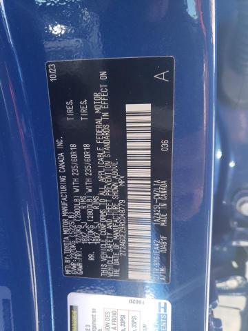 2T2AGCEZ9RC048779 - 2024 LEXUS NX 350 BASE BLUE photo 12