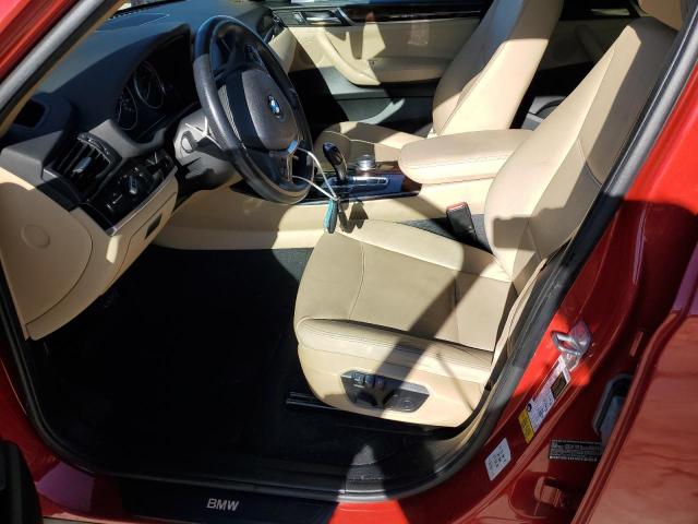 5UXWZ7C31H0V93537 - 2017 BMW X3 SDRIVE28I RED photo 7
