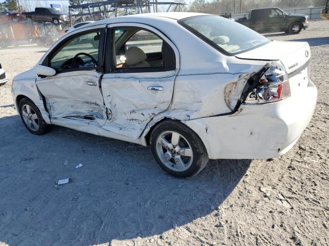 KL1TG56618B105445 - 2008 CHEVROLET AVEO LT WHITE photo 2