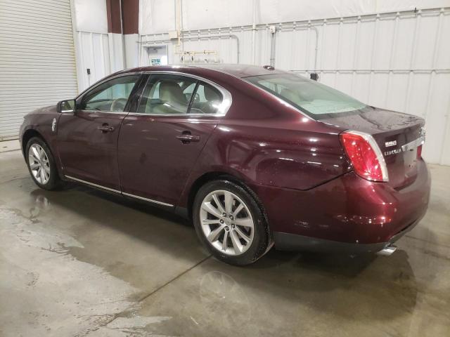 1LNHL9FT5BG608117 - 2011 LINCOLN MKS MAROON photo 2