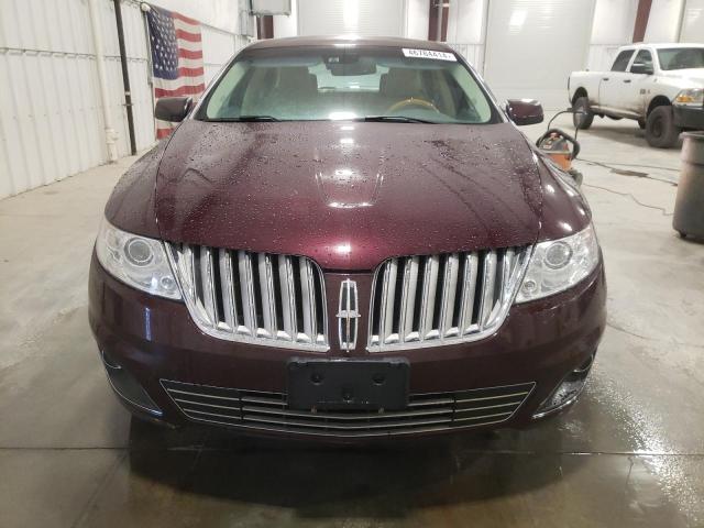 1LNHL9FT5BG608117 - 2011 LINCOLN MKS MAROON photo 5