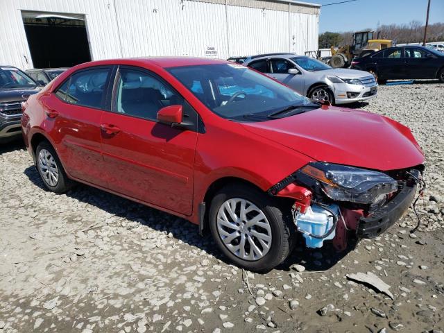 2T1BURHE4JC078483 - 2018 TOYOTA COROLLA L RED photo 4