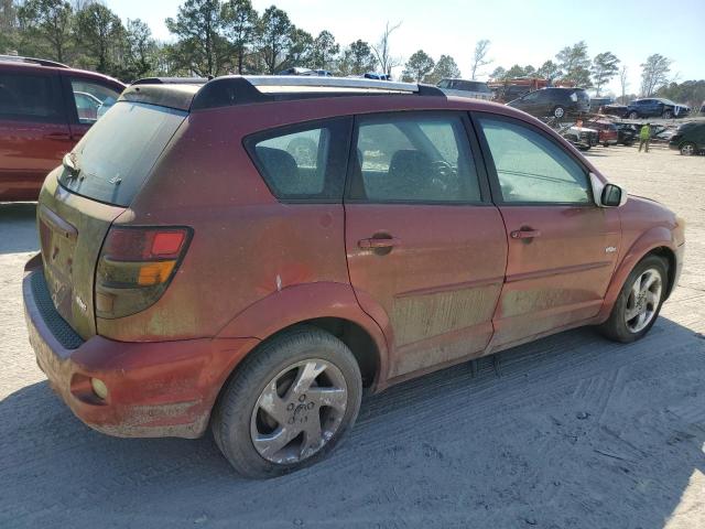 5Y2SL66845Z404955 - 2005 PONTIAC VIBE RED photo 3