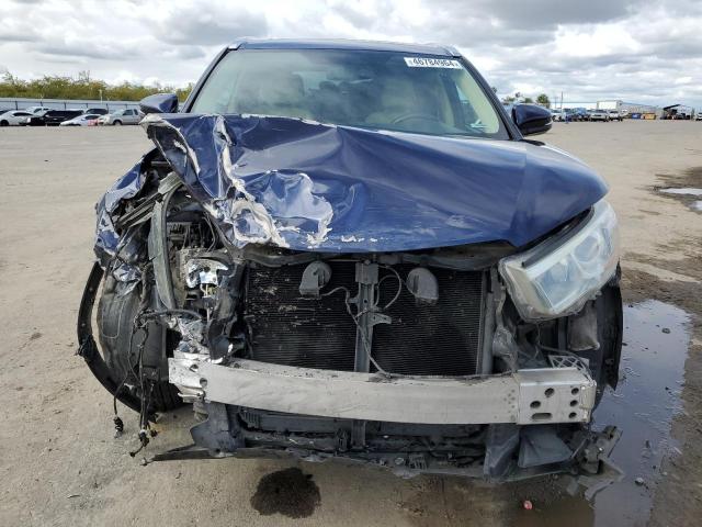 5TDKKRFH8GS120690 - 2016 TOYOTA HIGHLANDER XLE BLUE photo 5