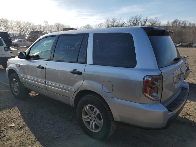 2HKYF18107H524606 - 2007 HONDA PILOT LX SILVER photo 2