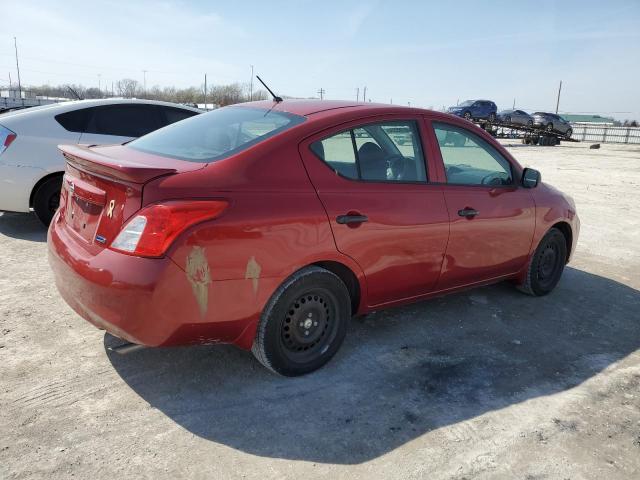 3N1CN7AP0EL809031 - 2014 NISSAN VERSA S BURGUNDY photo 3