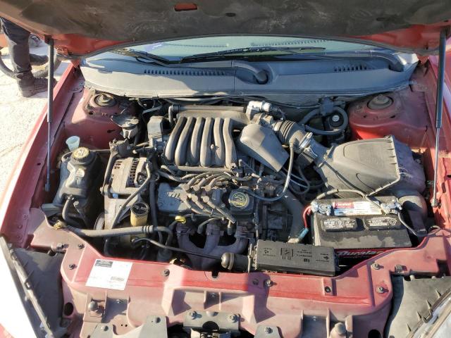 1FAFP55U11G212208 - 2001 FORD TAURUS SES RED photo 11