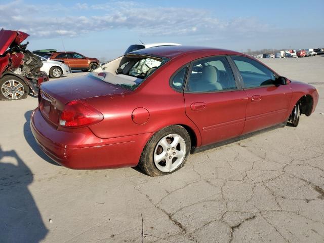 1FAFP55U11G212208 - 2001 FORD TAURUS SES RED photo 3