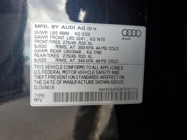 WA1DGAFE8FD007702 - 2015 AUDI Q7 PRESTIGE 黑色 照片 13