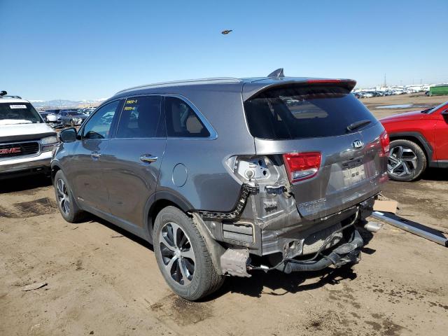 5XYPHDA52GG161382 - 2016 KIA SORENTO EX SILVER photo 2