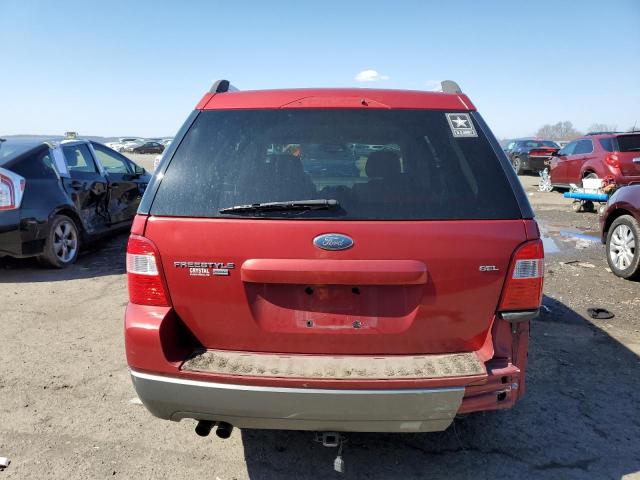 1FMZK05145GA33421 - 2005 FORD FREESTYLE SEL RED photo 6