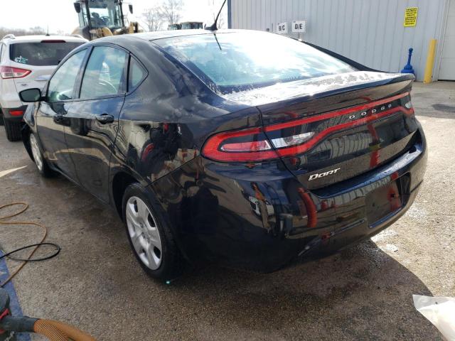 1C3CDFAA1FD275832 - 2015 DODGE DART SE BLACK photo 2