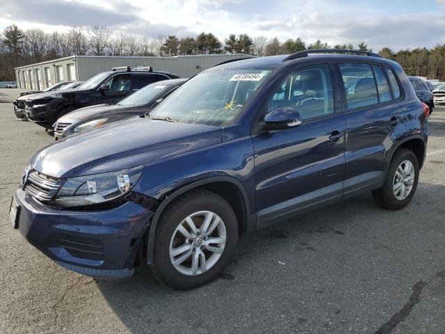 WVGBV7AX3GW002634 - 2016 VOLKSWAGEN TIGUAN S BLUE photo 1