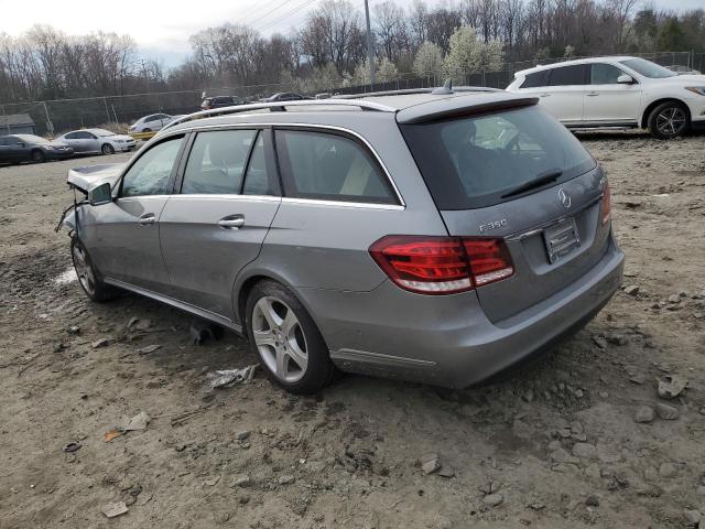 WDDHH8JB9EB022817 - 2014 MERCEDES-BENZ E 350 4MATIC WAGON GRAY photo 2