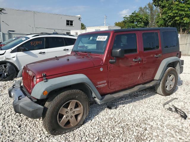 1J4BA3H19BL567114 - 2011 JEEP WRANGLER U SPORT BURGUNDY photo 1