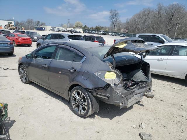 KNAFX4A80F5392892 - 2015 KIA FORTE EX GRAY photo 2