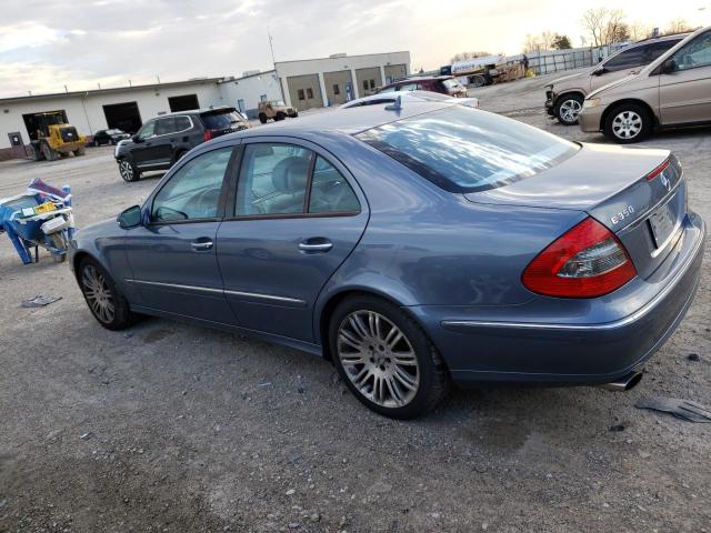 WDBUF87X77X217451 - 2007 MERCEDES-BENZ E 350 4MATIC BLUE photo 2