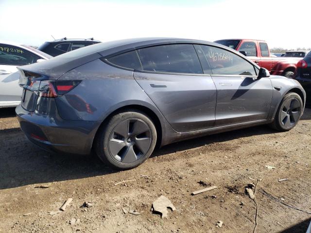 5YJ3E1EA6PF697613 - 2023 TESLA MODEL 3 GRAY photo 3