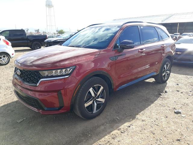 5XYRL4LC5MG060643 - 2021 KIA SORENTO S RED photo 1