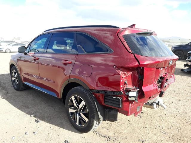 5XYRL4LC5MG060643 - 2021 KIA SORENTO S RED photo 2